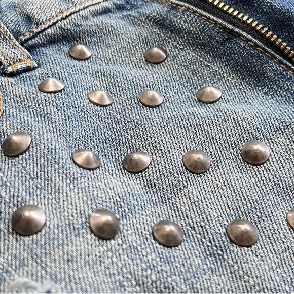 BDG Urban Outfitters Studded Distressed Denim Shorts - Picture 6 of 8